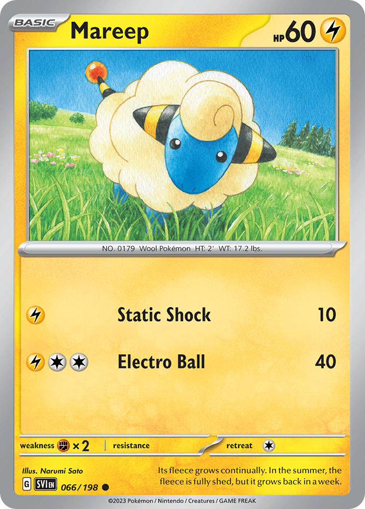 Mareep - 066/198 (SV1) Common - Near Mint