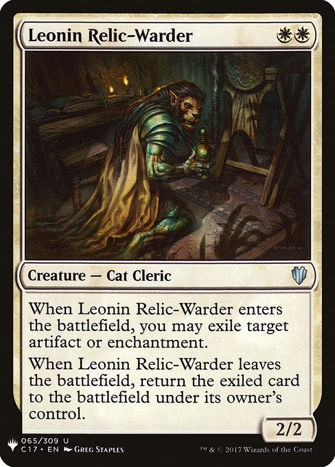 Leonin Relic-Warder [Mystery Booster #0158] (C17-U)