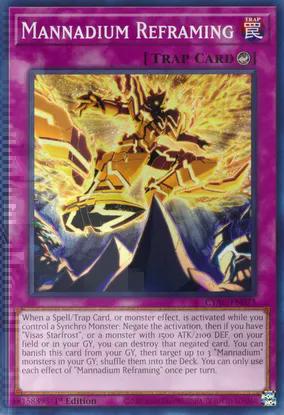 Mannadium Reframing (CYAC-EN073) Common - Near Mint 1st Edition