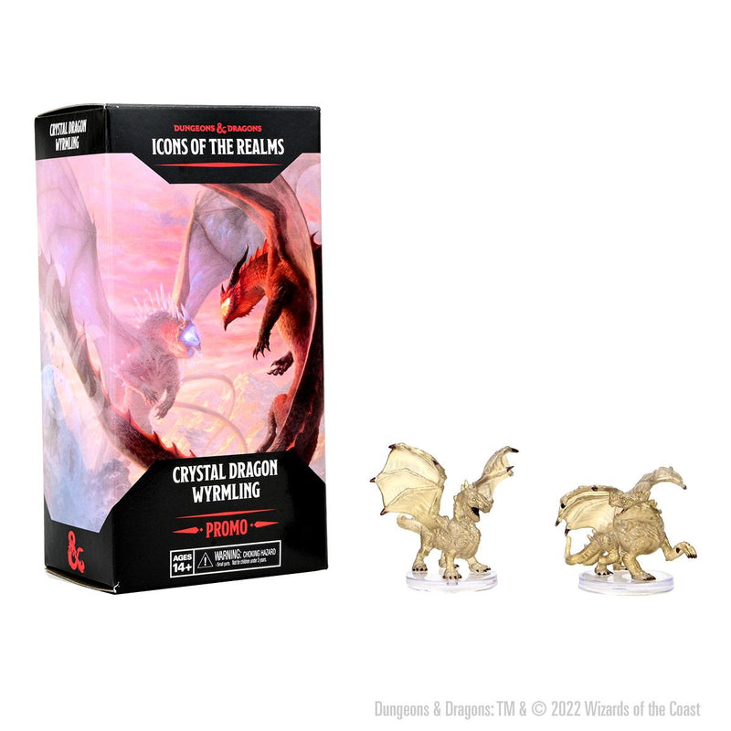 D&D Miniatures: Icons of the Realms - Set 22: Fizban's Treasury of Dragons - Promo Figure: Crystal Dragon Wyrmling