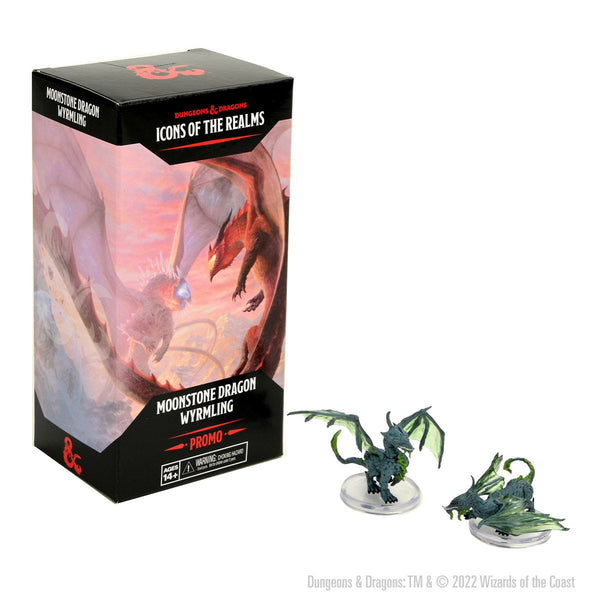 D&D Miniatures: Icons of the Realms - Set 22: Fizban's Treasury of Dragons - Promo Figure: Moonstone Dragon Wyrmling