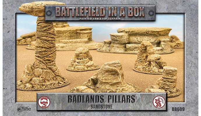 Battlefield in a Box (BB609) - Badlands Pillars: Sandstone