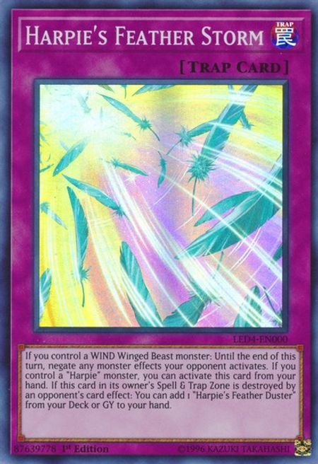 Harpie's Feather Storm (LED4-EN000) 1st Edition