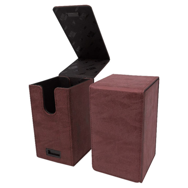 Ultra-PRO: Alcove Tower Deck Box - Suede Collection: Ruby