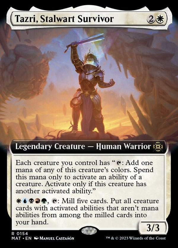 Tazri, Stalwart Survivor [#0154 Extended Art] (MAT-R)