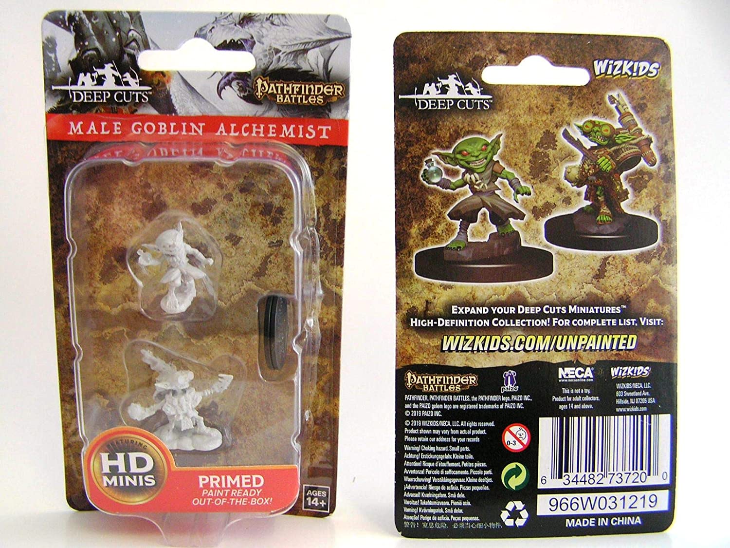 Pathfinder Battles: Deep Cuts - Male Goblin Alchemist  (73720)