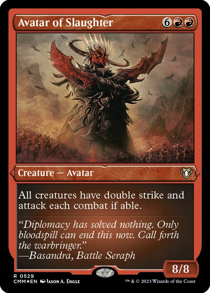 Avatar of Slaughter [#0529 Etched Foil] (CMM-R)