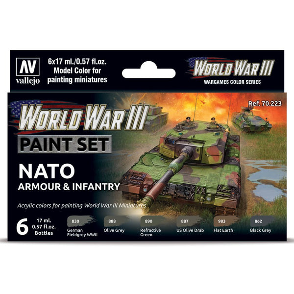 Model Color: World War III Paint Set - NATO Armour and Infantry