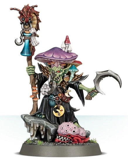 Age of Sigmar: Moonclan - Fungoid Cave-Shaman Snazzgar Stinkmullet (Malign Portents - Grand Alliance Destruction)