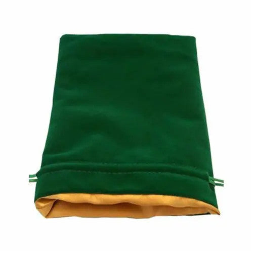 MDG: Dice Bag 6x8 - Green Velvet w/ Gold Satin