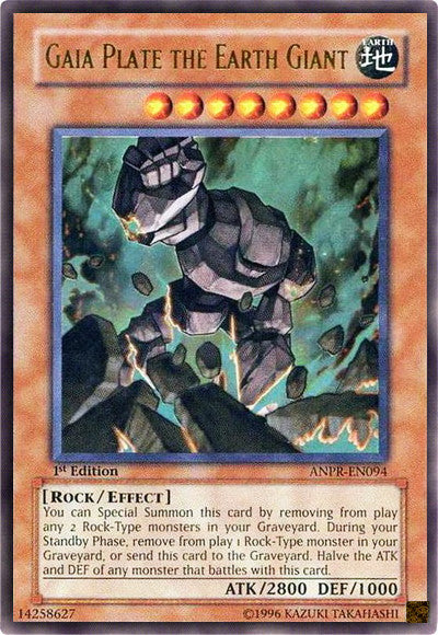 Gaia Plate the Earth Giant (ANPR-EN094) Ultra Rare - Near Mint 1st Edition