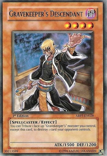 Gravekeeper's Descendant (ABPF-EN028) Rare - Near Mint 1st Edition
