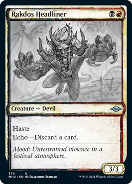 Rakdos Headliner [#374 Showcase] (MH2-U)