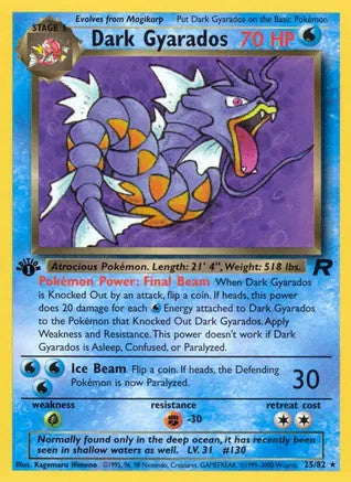 Dark Gyarados (25/82) 1st Edition