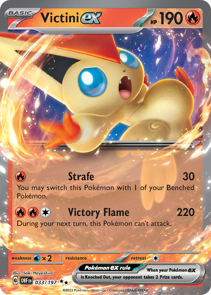 Victini ex - 033/197 (OBF) Double Rare - Near Mint Holofoil