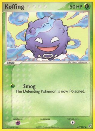 Koffing (DX 62/107) Common - Near Mint Reverse Holofoil