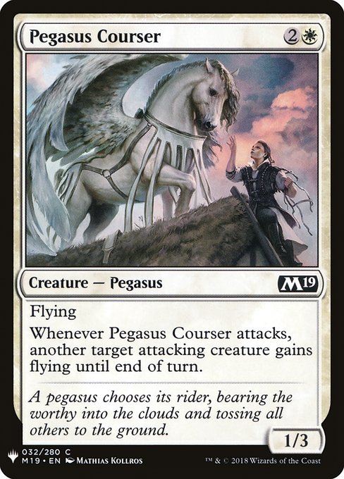 Pegasus Courser [Mystery Booster #0198] (M19-C)