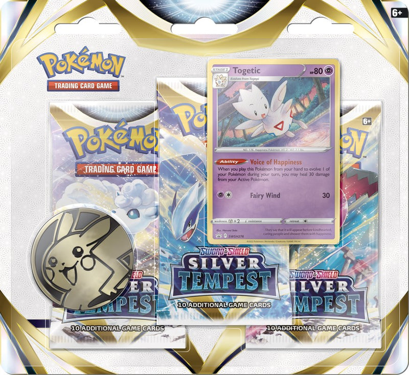 Pokemon TCG: S&S12 Silver Tempest - 3 Pack Blister