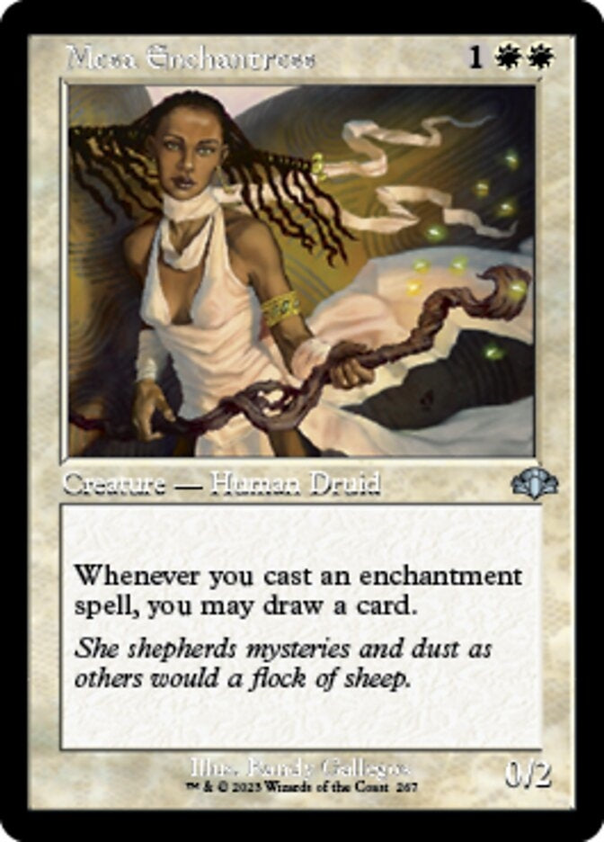 Mesa Enchantress [#267 Old Frame Bonus Sheet] (DMR-U)
