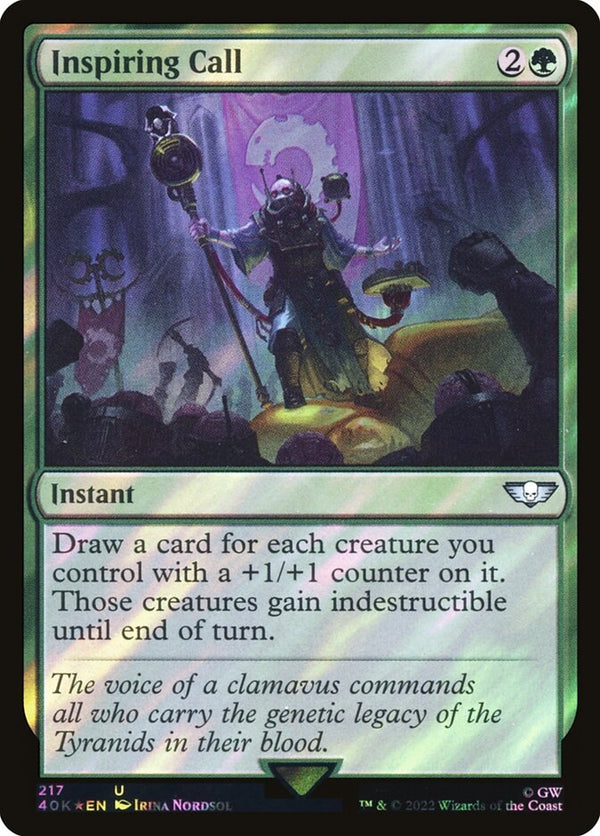 Inspiring Call [#217 Surge Foil] (40K-U-FOIL)