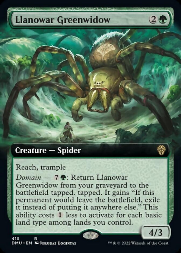 Llanowar Greenwidow [#415 Extended Art] (DMU-R)