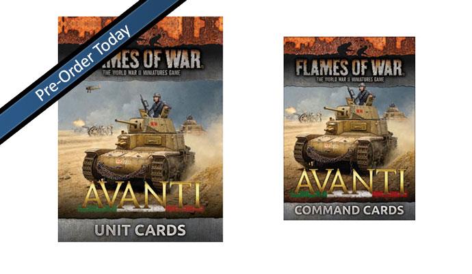 Flames of War: WWII: Unit and Command Cards (FW256-ICB) - Italian: Avanti (MID)