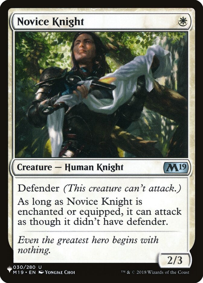 Novice Knight (M19-U-LIST)