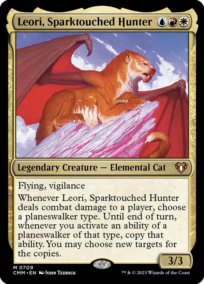 Leori, Sparktouched Hunter [#0709 New Commander Cards] (CMM-M)