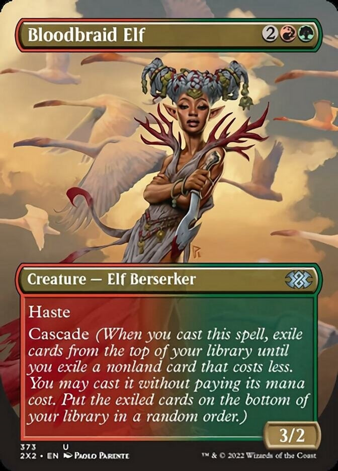 Bloodbraid Elf [#373 Alternate-Art Borderless] (2X2-U)