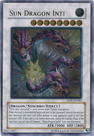 Sun Dragon Inti (UTR) (ABPF-EN042) Ultimate Rare - Near Mint Unlimited