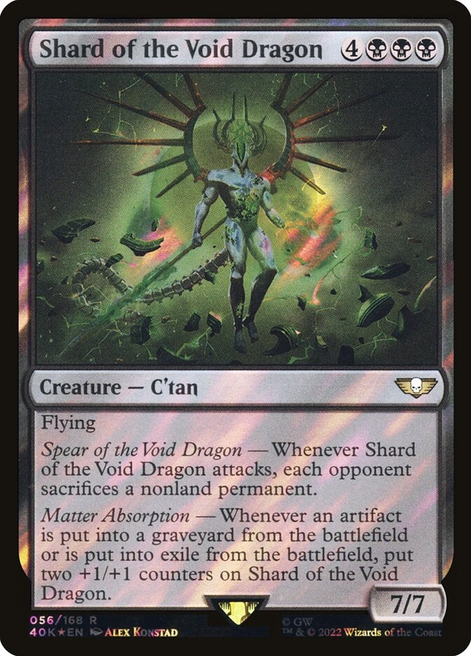 Shard of the Void Dragon [#056 Surge Foil] (40K-R-FOIL)