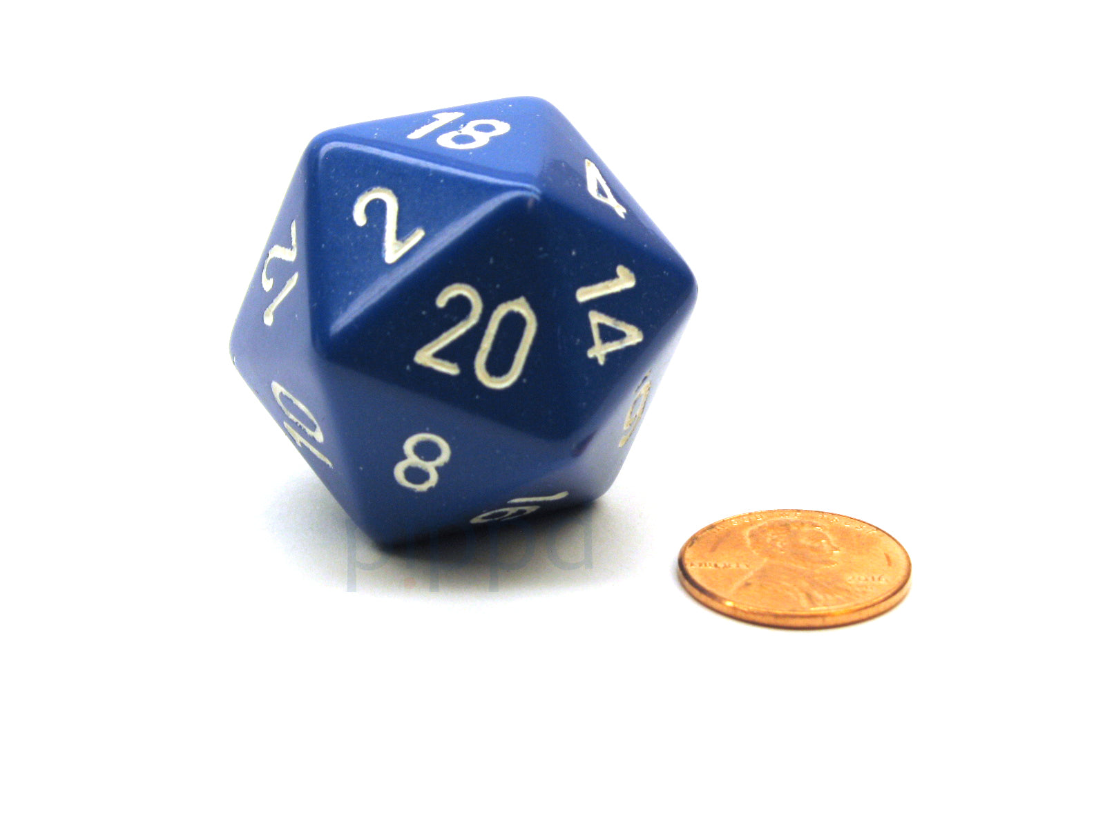 CHXXQ2006: Opaque - 34mm D20 Blue w/ White