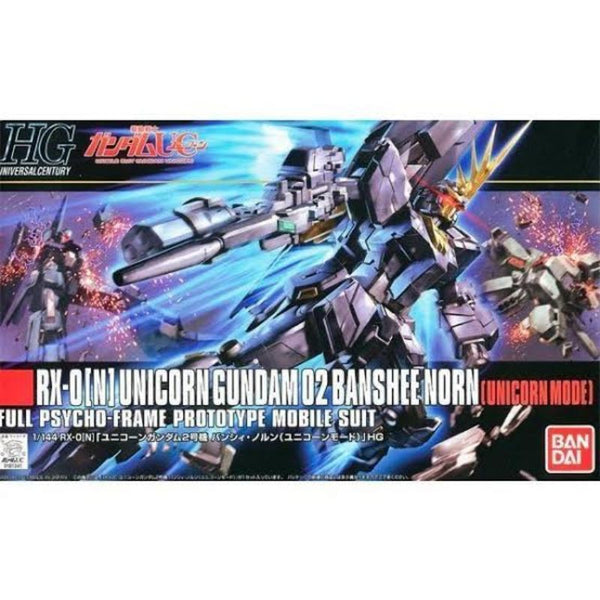 1/144 (HG-UC): Gundam Unicorn - #166 RX-0(N) Unicorn Gundam 02 Banshee Norn (Unicorn Mode) Full Psycho-Frame Prototype Mobile Suit