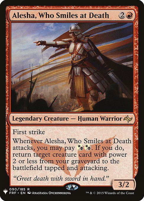 Alesha, Who Smiles at Death [Mystery Booster #0837] (FRF-R)