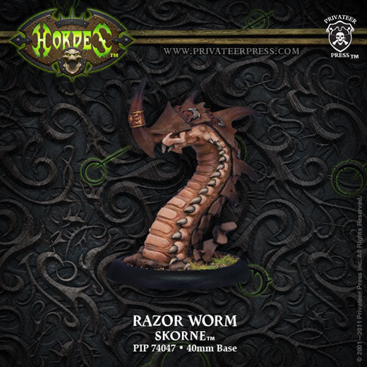 Hordes: Skorne - Razor Worm, Light Warbeast (Metal)