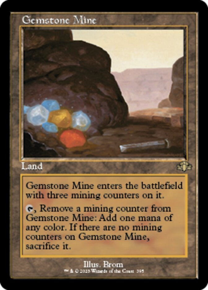 Gemstone Mine [#395 Old Frame Bonus Sheet] (DMR-R)