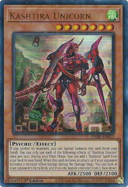 Kashtira Unicorn (DABL-EN013) Ultra Rare 1st Edition
