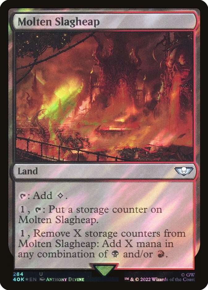 Molten Slagheap [#284 Surge Foil] (40K-U-FOIL)