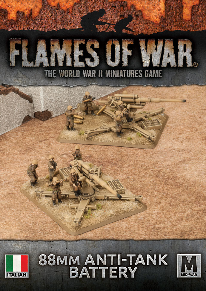 Flames of War: WWII: Italian (IBX13) - 88mm Anti-tank Battery