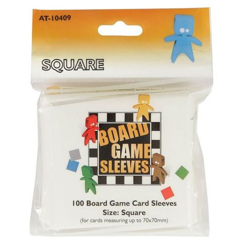 Arcane Tinmen: Board Game Card Sleeves - Square Orange (70x70mm)