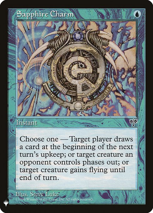 Sapphire Charm [Mystery Booster #0478] (MIR-C)