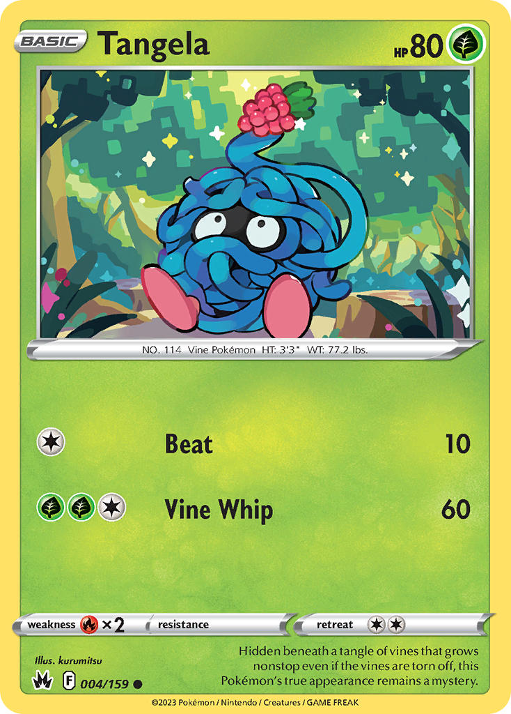 Tangela - 004/159 (CRZ) Common -  Near Mint