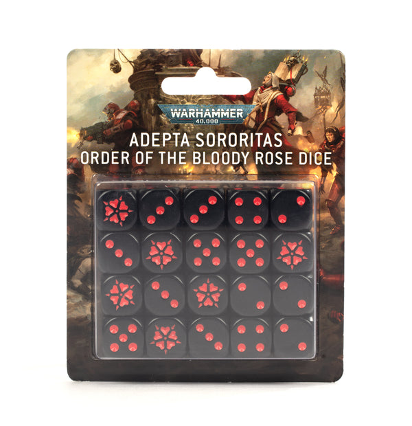 Citadel Hobby: Dice Set - 40K: Adepta Sororitas - Order of the Bloody Rose (9th)