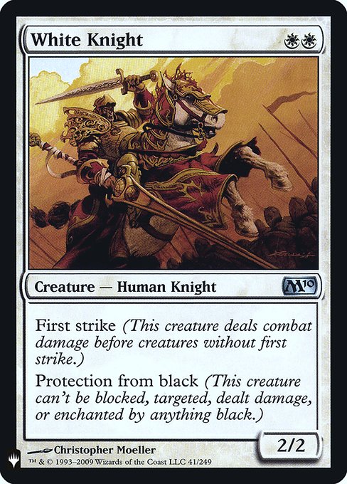 White Knight [Mystery Booster Retail Foils #019] (M10-U-FOIL)