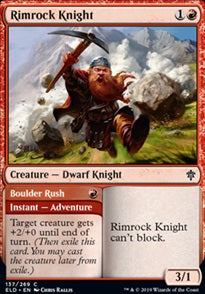 Rimrock Knight // Boulder Rush (ELD-C)