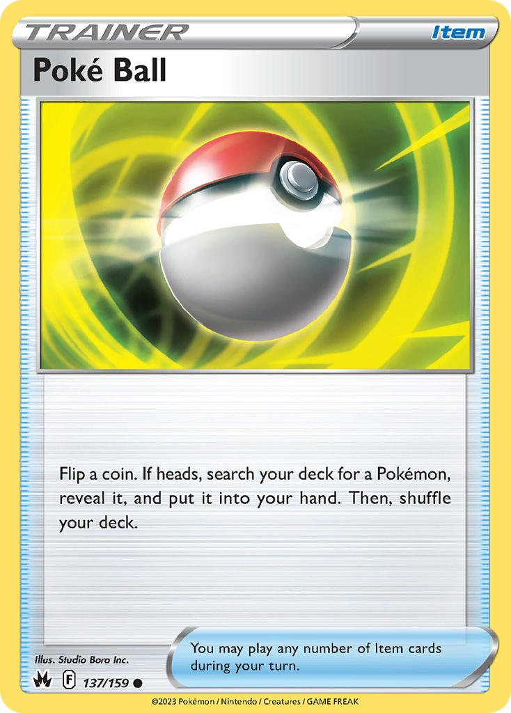 Poke Ball - 137/159 (CRZ) Common -  Near Mint