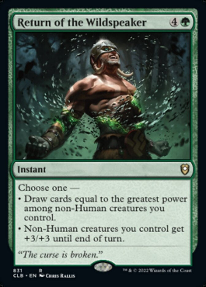 Return of the Wildspeaker [#831 Commander Decks] (CLB-R)