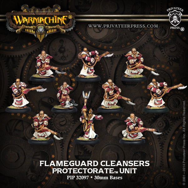 Warmachine: Protectorate - Flameguard Cleansers, Unit (10 Metal)