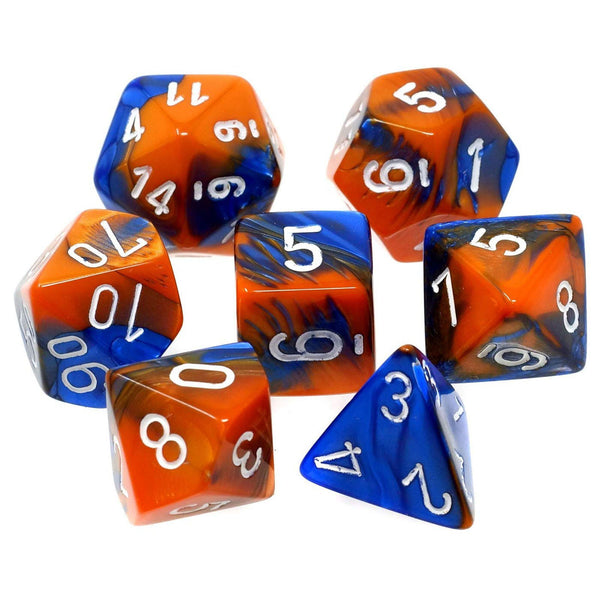 CHX26452: Gemini - Poly Set Blue-Orange w/white (7) (OOP)