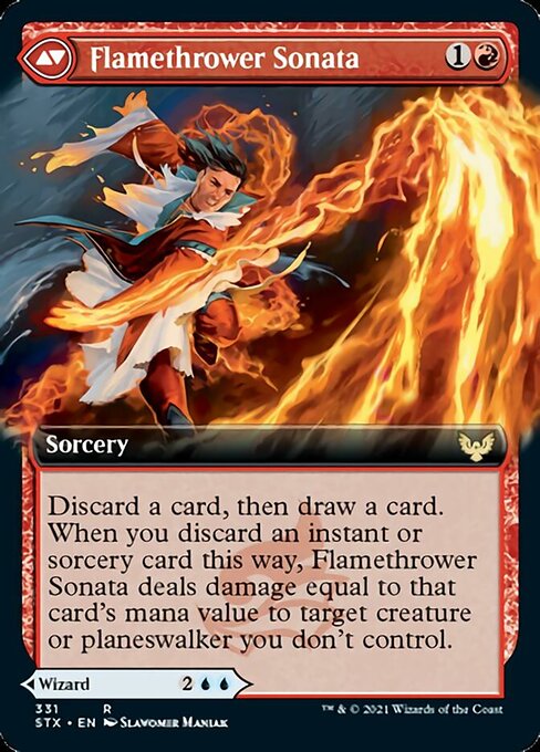 Torrent Sculptor // Flamethrower Sonata [#331 Extended Art] (STX-R)